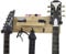 Guitar Lab - Doppelter Gitarrenhaken und Wandregal - 2 drehbare Gummihaken, Ablage, Haken und Plektrenhalter, Perfekt für E-Gitarren, Bassgitarren, Akustikgitarren, Ukulelen, Ideal als Geschenk