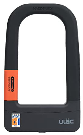 ULAC – Candado Bicicleta en U Soloist | Diseño Innovador y Máxima Seguridad | Cerradura Antirrobo con 2 Llaves Abloy | Grillete de Acero Templado 12 mm Anti Robos | Bici Eléctrica, Moto, Patinete