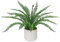 Piante finte da 40 cm per interni in vaso di ceramica artificiale di felce di Boston in vaso decorativo pianta artificiale verde pianta da casa finta foglie di felce per casa, ufficio, bagno