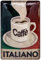 Caffè Italiano - Retro Blechschild - Vintage Kaffee, Küchen Denko Schild - hochwertig geprägtes Stahlblech - Deko Schild, 3D Effekt - 30 x 20 cm