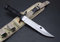 FARDEER Couteau outdoor fixe, K09 couteau de chasse lame fixe, pleine soie, couteau de survie tranchant avec étui, bushcraft de ceinture