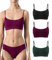 Risalti Reggiseno Senza Ferretto Spalla Stretta 3 Pz - Bralette in Microfibra, Brassiere Top Elasticizzato, Intimo Donna Senza Cuciture - Made in Italy