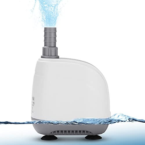 Bomba de agua sumergible para acuario ultrasilenciosa de 5-40 W, bomba de estanque de peces con ventosa inferior de bajo nivel de agua de 5 cm, filtro de intercambio de agua Bomba de agua para fuen