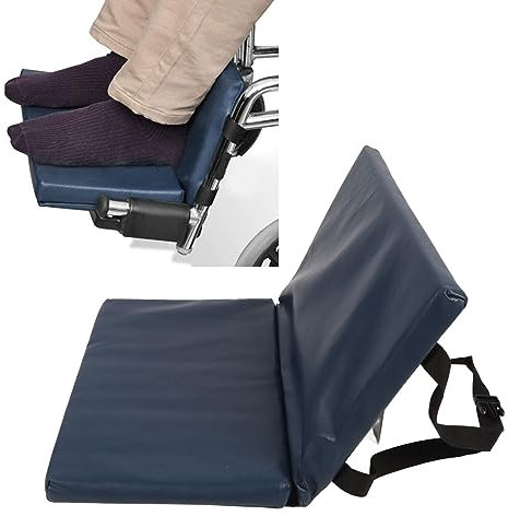Coussin De Pédale Pour Fauteuil Roulant, Extension de repose pieds pour fauteuil roulant coussin élévateur protection de coussin de jambe pour fauteuil roulant avec sangle à dégagement rapide