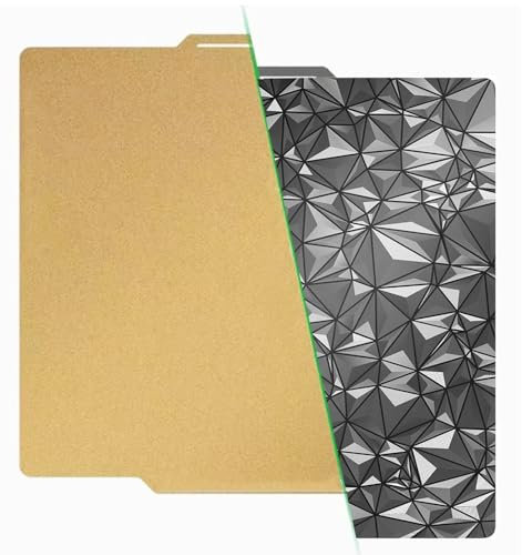 Cavabien PEI PEO Foglio per Bambu Lab X1/P1P/P1S Carbon Build Plate Letto Riscaldato Acciaio Molla Piattaforma Flessibile 257.5x257.5 mm Un lato strutturato e un lato bordo liscio