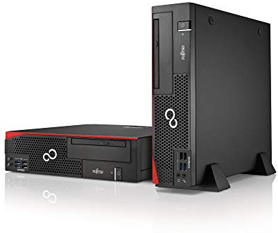 Fujitsu Esprimo D756 E85+ Intel Pentium G4400 256GB SSD Festplatte 4GB Speicher Windows 10 Pro DVD Brenner Desktop Computer Mini PC (Generalüberholt)