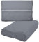 Universal Kissenbezug 40 x 60 cm Anthrazit Premium Nackenstützkissen Bezug Baumwolle mit Reißverschluss Gesundheitskissen Überzug Nackenkissen Universalbezug Kissenhülle - Viele Farben