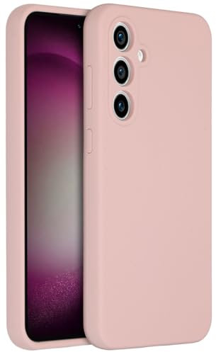 ACCEZZ kompatibel mit Samsung Galaxy S23 FE Hülle – Liquid Silikon Case – Back Cover Handyhülle in Rosa [Mikrofaser-Futter, Ultradünn, Kratzfest, Stabil]