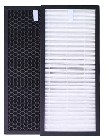 PU4025 HEPA y filtro de carbón activado para Rowenta Tefal PU4010, PU4015, PU4020, PU4020F1, PU4025 Filtro de aire de repuesto para purificador de aire, XD6070F, XD6074F0, XD6060, filtro de XD6060F0