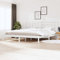 Gecheer Massivholzbett Holzbett Doppelbett Balkenbett Doppel- und Komfortbett Kinderbett Jugendbett Gästebett Seniorenbett Futonbett Bett Weiß Kiefer 200x200 cm