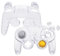 eXtremeRate Grips Case Shell kompatibel mit Nintendo Game Cube Controller, DIY-Ersatz Griff Gehäuse/D-Pad/Trigger/Thumbsticks Zubehör für NGC Gamecube Controller-Transparent(KEIN Gamepad)
