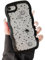 ZTOFERA Wavy Case for iPhone 7/8/SE 2020/SE 2022, Cute Clear Protective Case with Planet Star Moon Pattern, Hard PC Colored Wave Frame Soft Silicone Bumper Shockproof Cover for Girls Women, Black