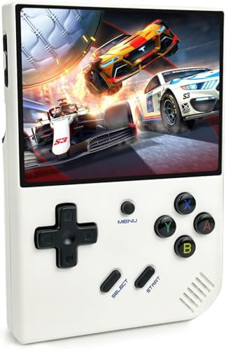 RG35XX Plus Handheld Game Console, 3.5 Inch IPS Screen Linux System with 64G TF Card Pre-Installed with 5500+ Games, Built-in 3300mAh Battery, Support HDMI TV Output 5G WiFi Bluetooth 4.2