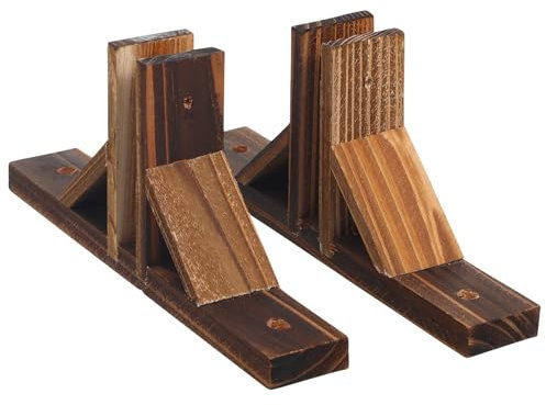 Toddmomy 2 Pezzi Supporti Triangolari per Recinzione da Giardino in Legno: Basi per Accessori da Giardino