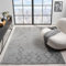 VIMODA Kurzflor Teppich Skandinavisch Berberlook Wohnzimmer Schlafzimmer Modern Streifen, Farbe:Grau, Maße:160x230 cm