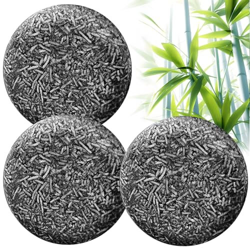3 Stück Anti Gray Bar,Natural Darkening Seife,Solid Shampoo Bar,Black Soap,Grau Glanz Seife.