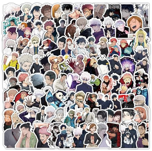 100pcs Stickers for Laptop, Cars, Phone, Water Bottle, Skateboard, Suitcase, Guitar, Pad, Cute Anime Vinyl Stickers Waterproof