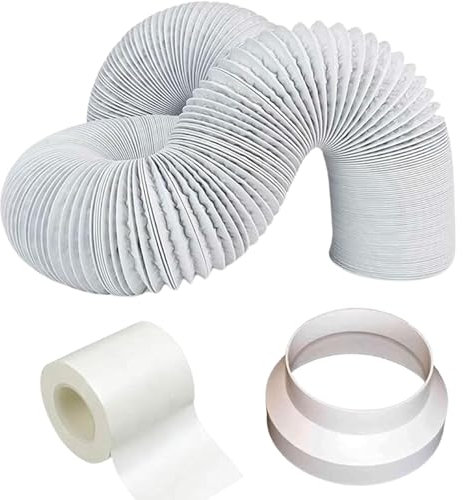 Air Conditioner Duct Hose 3m - 6-inch Diameter(152mm) PVC Flexible Vent Pipe Universal Kit Air Conditioning Hose Extension - Multi Size