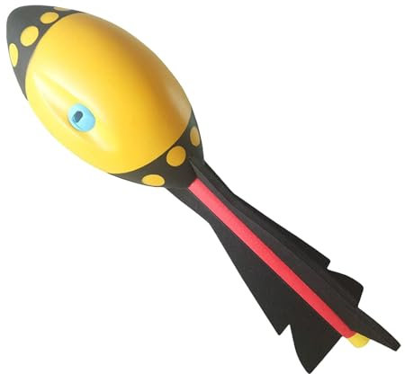 Vbnuyhim Mega Heuler Kinder Spielzeug Wurfrakete Football Rocket Luftheuler Aero Flyer, Rocket Werfen Klassische Langstrecke, Wurfspielzeug Für, Pool, Garten