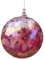 Glas-Hängedekoration, Rote Kugel für Garten oder Fenster Kugel zum hängen Glaskugel Ornament Rot Rosa bunt Fensterdekoration mundgeblasenes Kristallglas Durchmesser ca. 15 cm