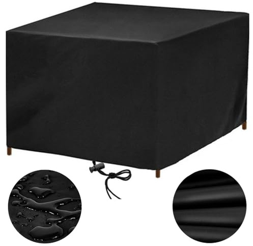 Gartenmöbel Abdeckung Wasserdicht 200x100 Abdeckung Gartenmöbel Winterfest Schutzhülle Abdeckplane Gartenmöbel Gartentisch Abdeckung Abdeckhaube Gartenmöbel für Tische Stühle, Anti-UV 200x100x75cm