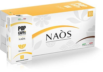 100 capsule POP CAFFE Compatibili con NESPRESSO - TE LIMONE Solubile - compatibile con macchina a capsule sistema Nespresso -