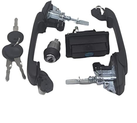 XYWOPO for VW, for Golf, 3 III 1991–1997 KOMPLETTES Schloss-KIT-Set TÜRGRIFFE ZÜNDSCHALTER HECKKLAPPE Schloss SCHLÜSSEL DH012 1H0898081 1H0898081S Schlüsselzylinder für Auto