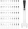 Replacement Nail Polish Brush Kit 50PCS Disposable Nail Art Brush Set Dip Powder Liquid Replacement Brushes Fine Soft Bristles Dipping Nail Brushes for Salon