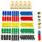Waldfelsen® 5 Sätze mit Spielfiguren - 200 Infanterie, 60 Kavallerie und 40 Artillerie passend für das Brettspiel Risiko (Farben: Blau, Rot, Gelb, Grün & Schwarz)