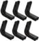 WESIEVYA Plastic Barbell Rack Hooks 6 Pack Home Equipment Storage Wall Mount Dumbbell Hooks for Squats Bench Press
