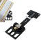 Adjustable Angle Track Saw Square Guide Rail, -60 to 60 Degree Multi-Angle Cutting, 90 Degree Right Angle Guide Auxiliary Clamp Compatible with Festool and Makita
