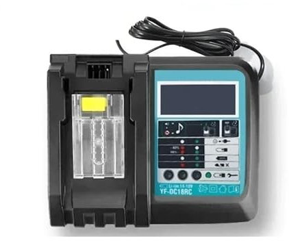 6.0 Ah 18V Replaceable LED Lithium-ion, Compatible with Makita Rechargeable Power Tool Battery, LXT BL1860B BL1860BL1850 BL1830(DC18RC L.E.D)