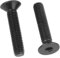 hex socket countersunk， Tornillo avellanado de cabeza plana hexagonal negra M5 M6(M6x50 (10PCS))