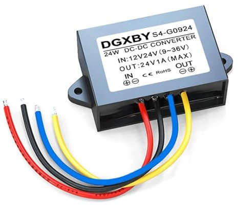 Fuente de alimentación aislada 9-36V a 24V 1A 2A 3A 5A 8A 10A Convertidor Reductor de Coche 12V24V a 24V Regulador de Voltaje(9-36V to 24V 1A)
