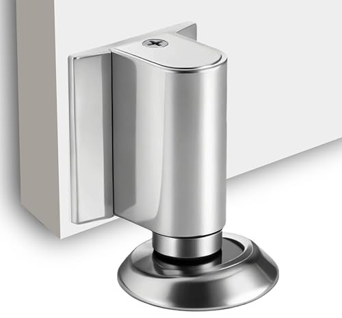 Marsred Magnetisch Türstopper, Türfeststeller ohne bohren, Verstellbarer Türanschlag Türhalter, Tür offen halter Boden, Magnetic door stopper mit Kleber,