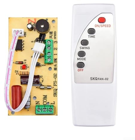 Fan Circuit Board Control Board 110V 240V With Remote Control For Floor Fans Oscillating Fans Table Fans 4 Channel Outputs Total 400W