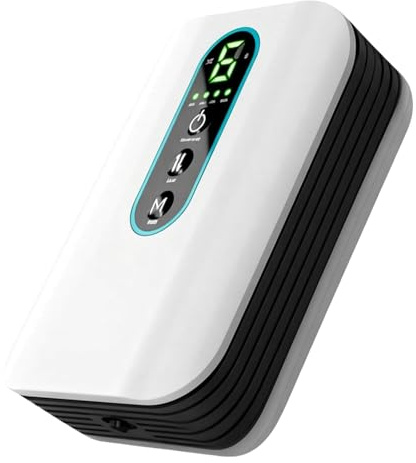 2600mAH Aeratore Acquario, 10.5 x 7.5 x 4cm Pompa Ad Aria Ricaricabile, Pompa Ad Aria per Acquario, Pompa acquarios Portatile Ossigenatore per pesca Pesca All'aperto, acquarios, Interruzione