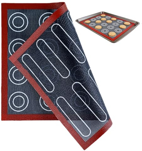 1 PCS Tapis De Cuisson En Silicone,Four Micro-perforés en Silicone,Soufflés | Conception microporeuse,chaleur uniforme,Antiadhésif,économique et sain,Polyvalent pour toutes vos pâtisseries
