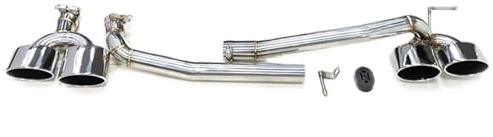 Auto Auspuffrohr Auto-Auspuffblende Für Benz Für W204 C200 C180 C260 C63 2008-2013 Auspuffrohr Auspuffanlage Ovaldüse Endrohr Auspuff(Silver 22cm)