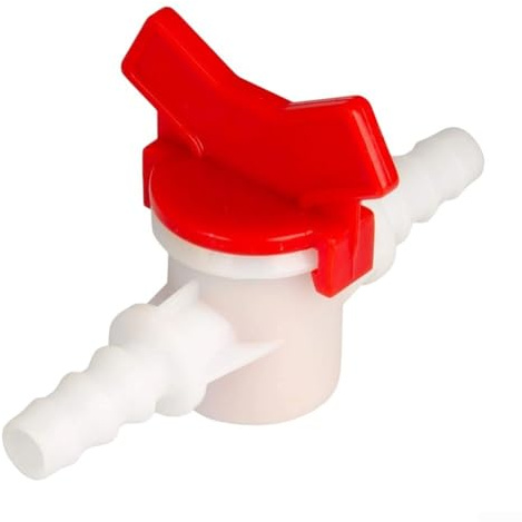 Kunststoff 3/20.3 cm Kugelhahn zur Regulierung des Wasserdurchflusses in Wohngebäuden für Tropfbewässerungsinstallationen und Hochbeetgärten (1 Set)