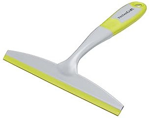 KitchenCraft Duschabzieher mit Silikon Gummilippe, Fensterabzieher Profi, Scheibenwischer zur streifenfreien Fensterreinigung, Abzieher Glasreiniger, Plastik, Mehrfarbig, 22,5 x 20,2 x 3 cm, 1 Stück (1er Pack)