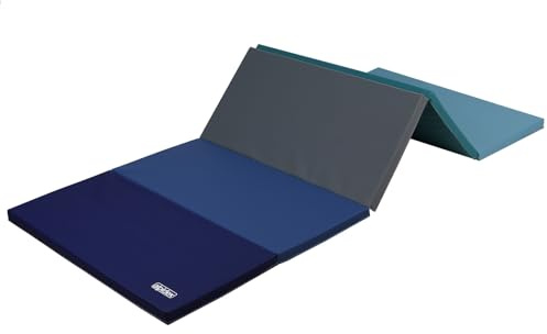 ALPIDEX Colchoneta Gimnasia Plegable Suelo Niños Artística Acrobacias Casa | Esterilla, Rítmica, Volteretas, Deportiva, Ejercicio, 185 x 78 x 3,2 cm, Antideslizante, Pilates, Yoga, Fitness, Adultos