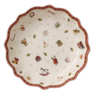 Villeroy & Boch Toy's Delight Petit bol, Porcelaine Premium, Blanc/Rouge/Doré