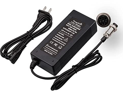 Ttrottinette électrique Chargeur De Batterie 36V-42V Au Lithium Ternaire ebike Recharge Trottinette Connecteur 3 Prong Inline 12mm GX16 3 Broches Connecteur