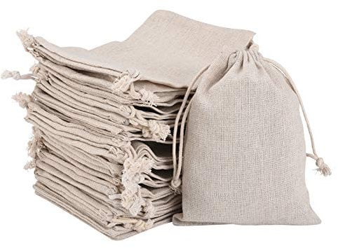 Irich Baumwolle Kleine Beutel mit Kordelzug, Schmuckbeutel Geschenk Säckchen, Jutebeutel für Hochzeit Haus Lieferungen Handwerk Mitbringsel (30 Stücke, 10 * 12CM/ 3,94 * 4,72 Zoll)
