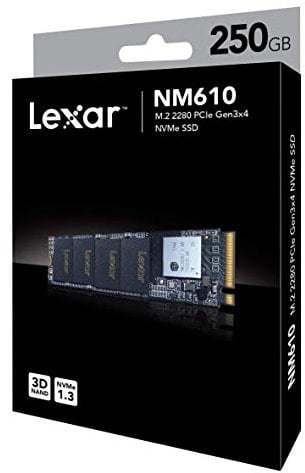 Lexar NM610 M.2 250 Go PCI Express 3.0 3D TLC NVMe