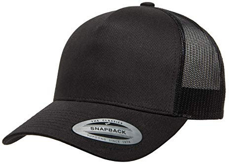 Yupoong Herren Yp Classics 5-Panel Retro Trucker Cap Hut, Schwarz, Einheitsgröße