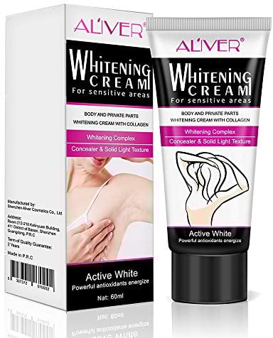 Crema Sbiancante per Corpo, IFUDOIT Crema Schiarente per Pelle Scura, Sbiancante e Idratante, Efficace per Ascelle, Ginocchia, Gomiti, Aree Sensibili e Private