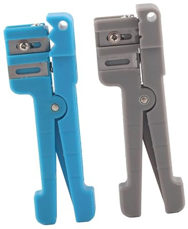 Spellafili per Fibra Ottica e Cavi Coassiali, Strumento per Spelare Rivestimento in Fibra Simplex Kit Compatto con Taglierina 45-162 45-163