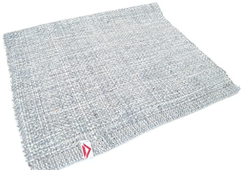 Casa Service ECOPRIME Teppich aus Baumwolle, waschbar, für Bad und Küche, rutschfest (50 x 140 cm, Grau)